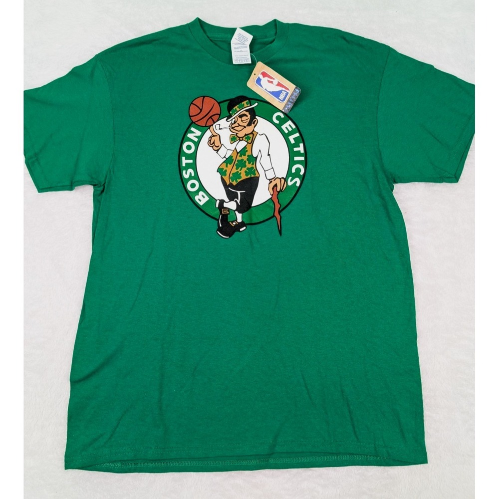 Boston Celtics T-Shirt Men's L Green NBA Basketball Delta Pro Weight New